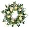 30'' Green and Ivory Eucalyptus Floral Spring Wreath